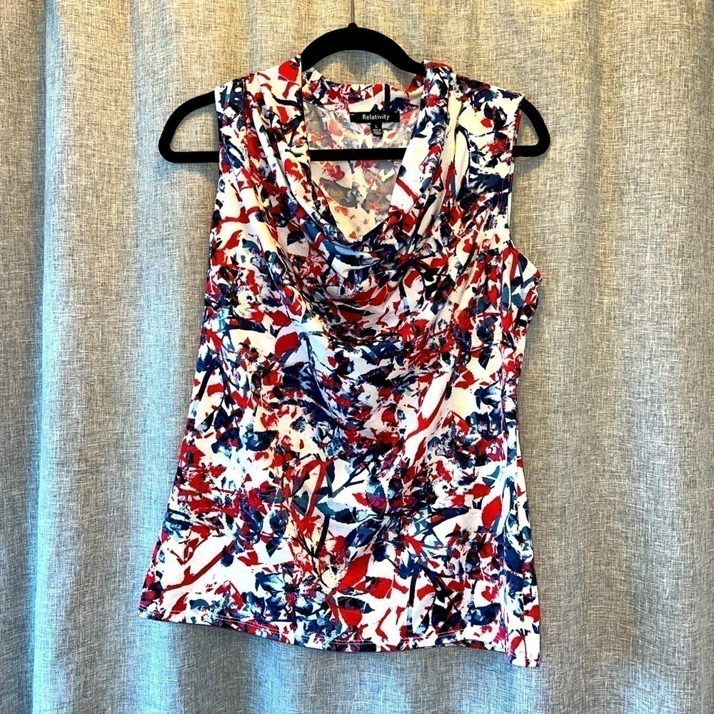 WOMEN'S Relativity Large cowlneck tank